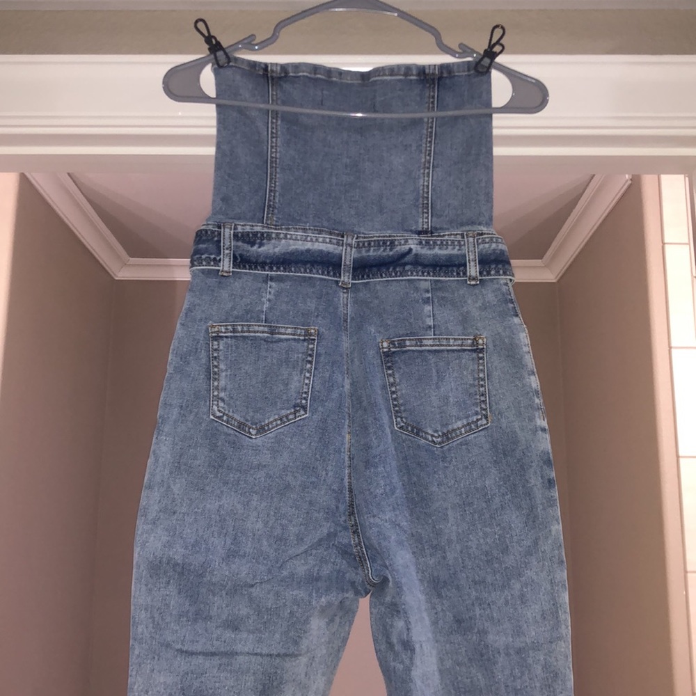 Kittenish Emma denim jumpsuit - Picture 3 of 5